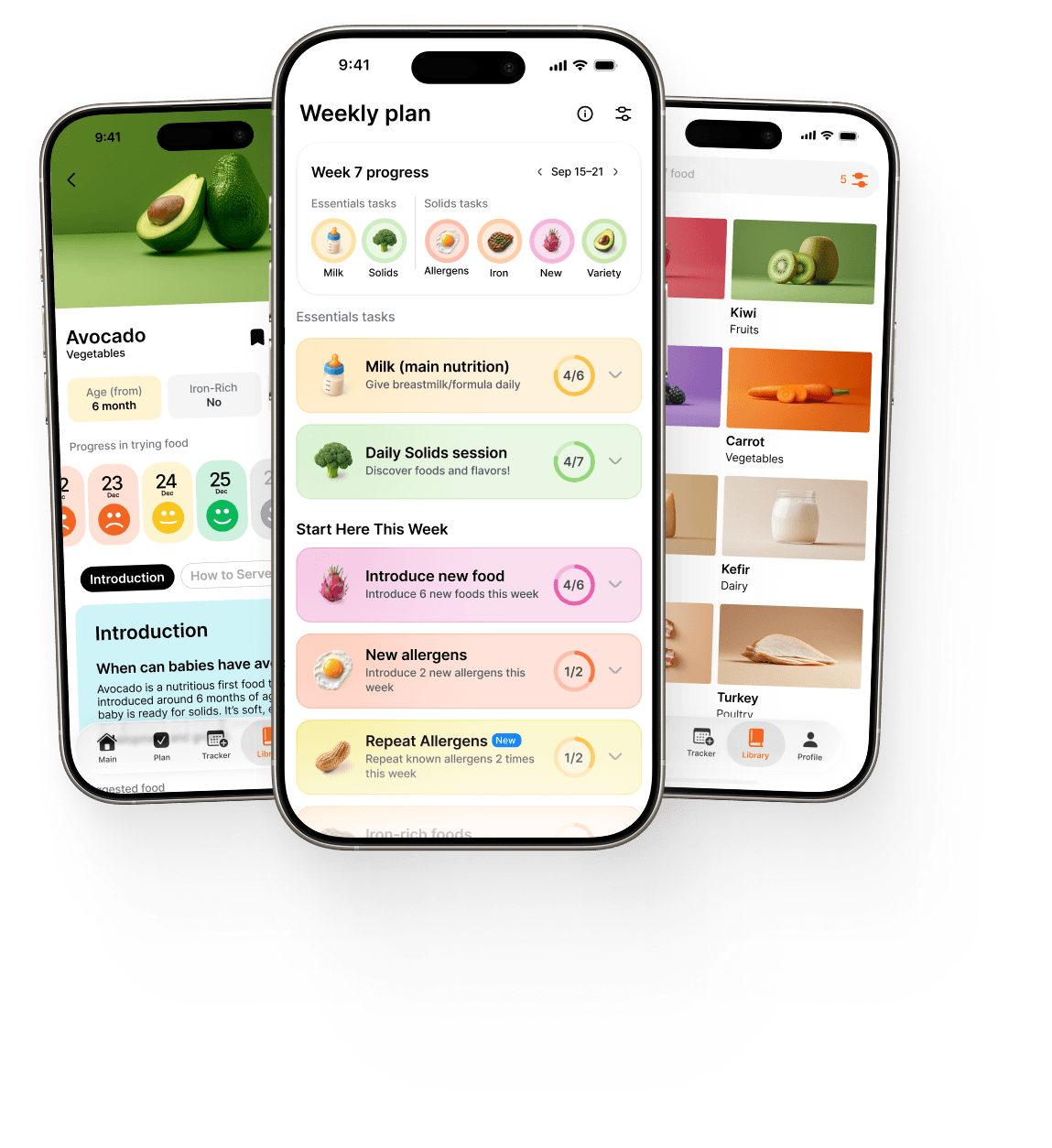 BabyPlate app shown on a phone